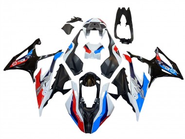 Beste BMW S1000RR Motorrad Verkleidung 2019-2022 - Schwarz Rot Flamme