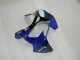 Beste Kawasaki ZX6R Motorrad Verkleidung 2000-2002 - Blau Glanzendes Schwarz Elf Bridgestone