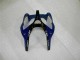 Beste Kawasaki ZX6R Motorrad Verkleidung 2000-2002 - Blau Glanzendes Schwarz Elf Bridgestone
