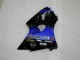 Beste Kawasaki ZX6R Motorrad Verkleidung 2000-2002 - Blau Glanzendes Schwarz Elf Bridgestone