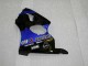 Beste Kawasaki ZX6R Motorrad Verkleidung 2000-2002 - Blau Glanzendes Schwarz Elf Bridgestone