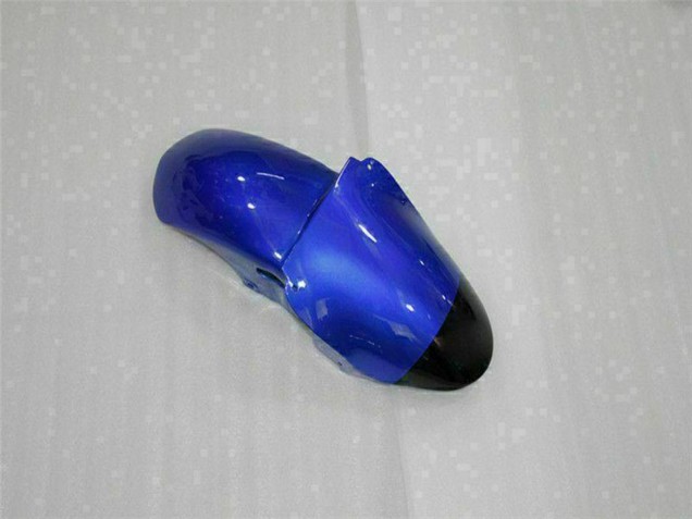 Beste Kawasaki ZX6R Motorrad Verkleidung 2000-2002 - Blau Glanzendes Schwarz Elf Bridgestone