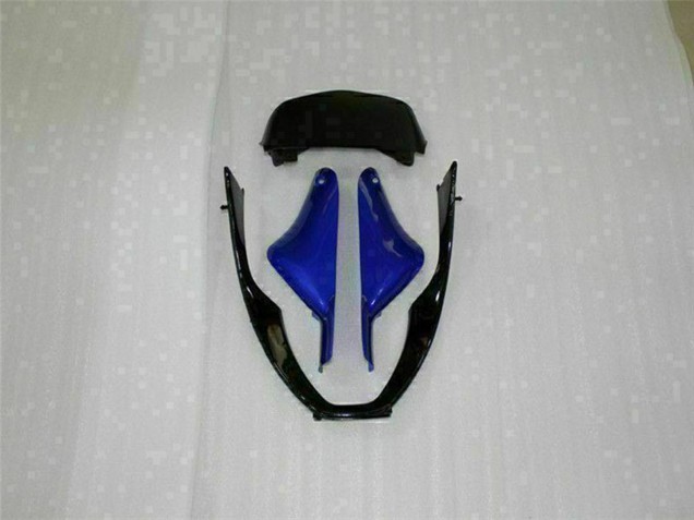 Beste Kawasaki ZX6R Motorrad Verkleidung 2000-2002 - Blau Glanzendes Schwarz Elf Bridgestone