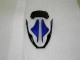 Beste Kawasaki ZX6R Motorrad Verkleidung 2000-2002 - Blau Glanzendes Schwarz Elf Bridgestone