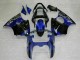 Beste Kawasaki ZX6R Motorrad Verkleidung 2000-2002 - Blau Glanzendes Schwarz Elf Bridgestone