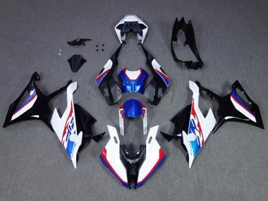 Beste BMW S1000RR Motorrad Verkleidung 2019-2022 - Blau Weiss Rot