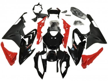 Beste BMW S1000RR Abs Motorrad Verkleidungen 2017-2018 - Rot Glanzendes Schwarz Matt Schwarz