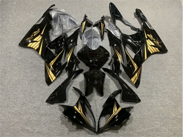 Beste BMW S1000RR Motorrad Verkleidung 2015-2016 - Glanzendes Schwarz Gold