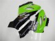 Beste Kawasaki ZX6R Motorrad Verkleidung 2005-2006 - Grun Glanzendes Schwarz Elf