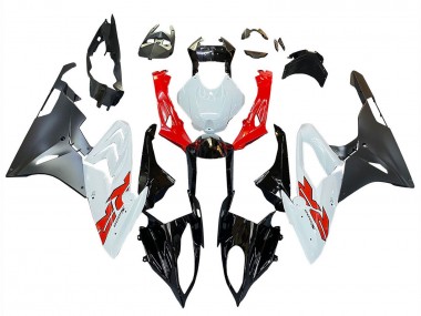Beste BMW S1000RR Motorrad Verkleidung 2015-2016 - Rot Weiss Glanzendes Schwarz Matt Schwarz