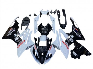 Beste BMW S1000RR Motorrad Verkleidung 2015-2016 - Weiss Glanzendes Schwarz Fiamm