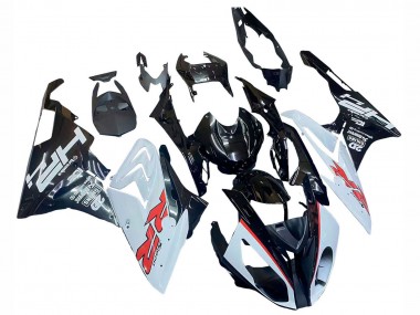 Beste BMW S1000RR Motorrad Verkleidung 2015-2016 - Weiss Glanzendes Schwarz