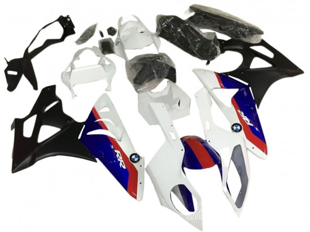 Beste BMW S1000RR Motorrad Verkleidung 2009-2014 - Weiss Rot Blau Schwarz