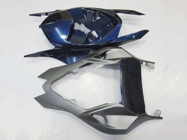 Beste BMW S1000RR Motorrad Verkleidung 2009-2014 - Silber Blau Glanzendes Schwarz