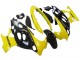 Beste Suzuki GSX600F/GSX750F Motorrad Verkleidung 2004-2006 - Glanzendes Schwarz Gelb