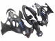 Beste Suzuki GSX600F/GSX750F Motorrad Verkleidung 2004-2006 - Matt Schwarz mit Blau Logo