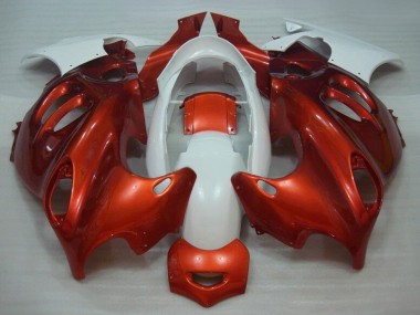 Beste Suzuki GSX600F/GSX750F Motorrad Verkleidung 2004-2006 - Burnt Orange Weiss