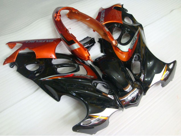 Beste Suzuki GSX600F/GSX750F Motorrad Verkleidung 2004-2006 - Glanzendes Schwarz Orange