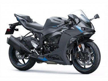 Beste Kawasaki ZX6R Motorrad Verkleidung 2023-2025 - Grau Ninja