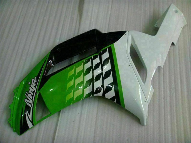 Beste Kawasaki ZX6R Motorrad Verkleidung 2007-2008 - Grun Weiss Ninja
