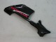 Beste Honda CBR600RR Motorrad Verkleidung 2003-2004 - Glanzendes Schwarz Rot Aufkleber