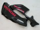 Beste Honda CBR600RR Motorrad Verkleidung 2003-2004 - Glanzendes Schwarz Rot Aufkleber