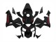 Beste Honda CBR600RR Motorrad Verkleidung 2003-2004 - Glanzendes Schwarz Rot Aufkleber