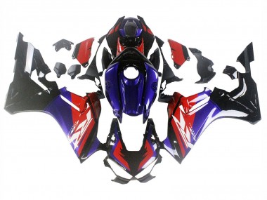 Beste Honda CBR1000RR Motorrad Verkleidung 2017-2023 - Rot Blau Glanzendes Schwarz