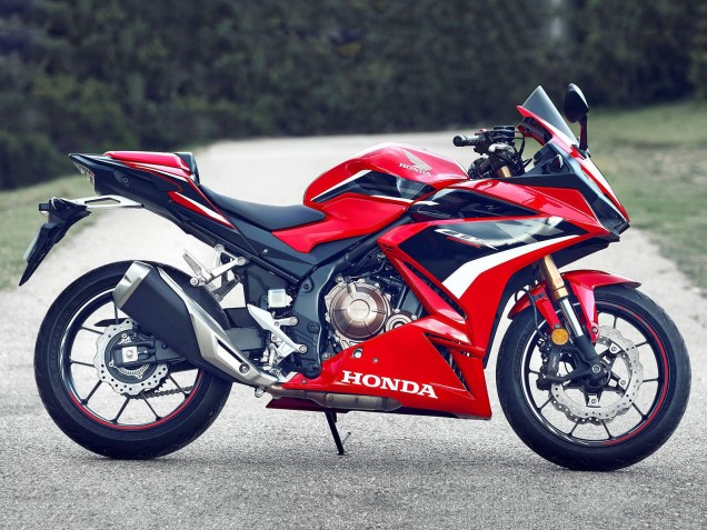 Beste Honda CBR500R Motorrad Verkleidung 2022-2023 - Rot Weiss Schwarz