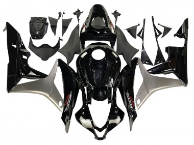 Beste Honda CBR600RR Motorrad Verkleidung Kit 2007-2008 - Silber Glanzendes Schwarz