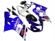 Beste Suzuki GSXR 600 / GSXR 750 Motorrad Verkleidung Kit 2004-2005 - Weiss Blau Schwarz Rot