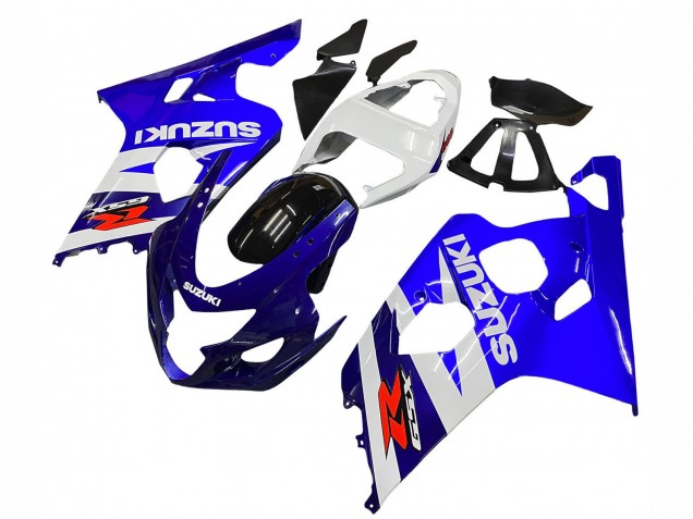 Beste Suzuki GSXR 600 / GSXR 750 Motorrad Verkleidung Kit 2004-2005 - Weiss Blau Schwarz Rot