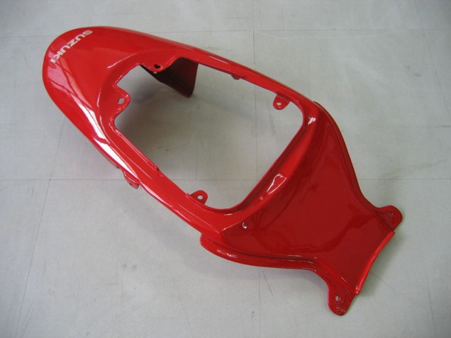 Beste Suzuki GSXR 600 / GSXR 750 Motorrad Verkleidung 2006-2007 - Weiss Rot Glanzendes Schwarz