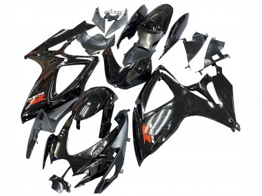 Beste Suzuki GSXR 600 / GSXR 750 Motorrad Verkleidung 2006-2007 - Glanzendes Schwarz Silber Rot