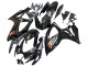 Beste Suzuki GSXR 600 / GSXR 750 Motorrad Verkleidung 2006-2007 - Glanzendes Schwarz Silber Rot