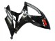 Beste Suzuki GSXR 600 / GSXR 750 Motorrad Verkleidung 2006-2007 - Glanzendes Schwarz Silber Rot