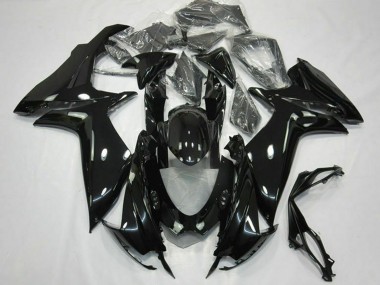 Beste Suzuki GSXR 600 / GSXR 750 Motorrad Verkleidung 2011-2024 - Glanzendes Schwarz
