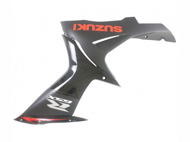 Beste Suzuki GSXR 600 / GSXR 750 Motorrad Verkleidung 2011-2024 - Schwarz Grau Rot Linie