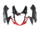 Beste Suzuki GSXR 600 / GSXR 750 Motorrad Verkleidung 2011-2024 - Schwarz Grau Rot Linie