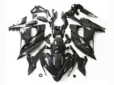 Beste Kawasaki Ninja 650 EX650 Motorrad Verkleidung 2017-2019 - Glanzendes Schwarz