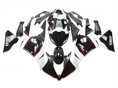 Beste Yamaha YZF 1000 R1 Motorrad Verkleidung 2012-2014 - Weiss Rot Glanzendes Schwarz