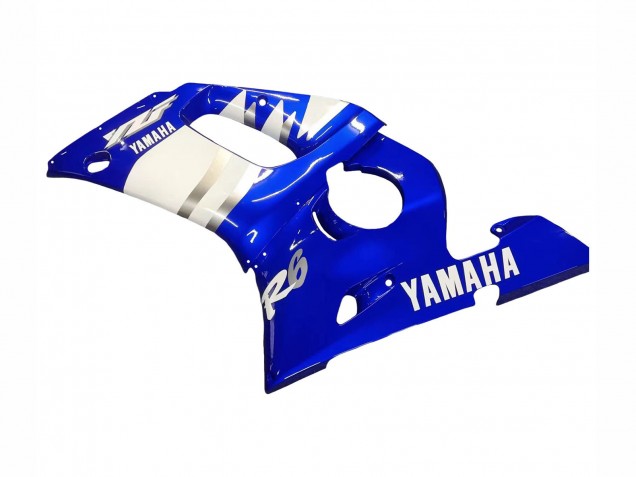 Beste Yamaha YZF 600 R6 Motorrad Verkleidung 1998-2002 - Blau Weiss
