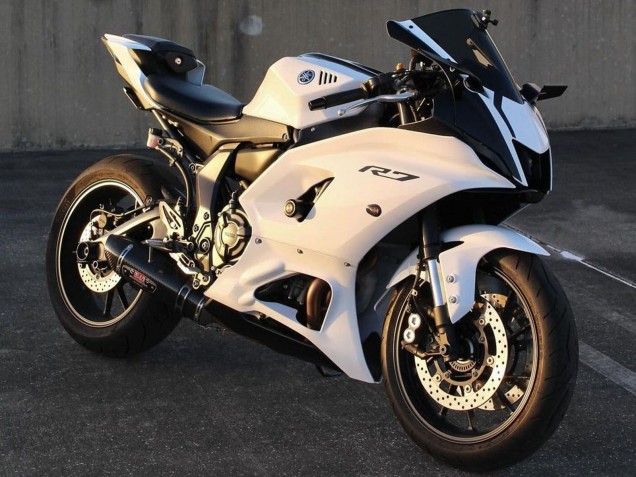 Beste Yamaha YZF R7 Motorrad Verkleidung 2021-2024 - Glanzendes Weiss