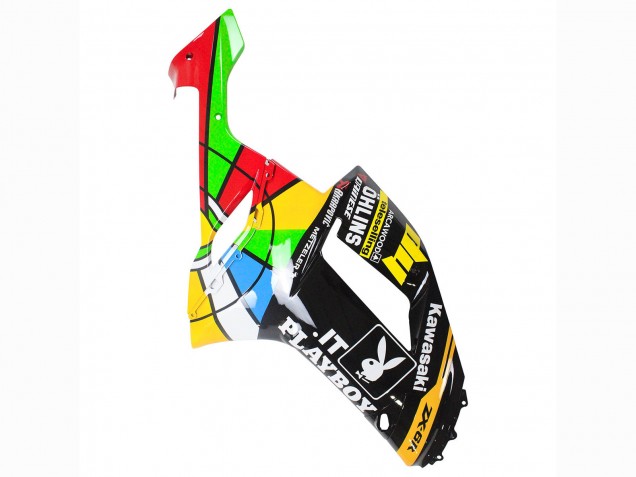 Beste Kawasaki ZX6R Motorrad Verkleidung 2007-2008 - Bunt Playboy 223