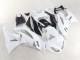 Beste Kawasaki ZX6R Motorrad Verkleidung 2009-2012 - Weiss Schwarz Ninja