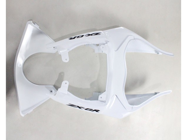 Beste Kawasaki ZX6R Motorrad Verkleidung 2009-2012 - Weiss Schwarz Ninja