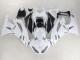 Beste Kawasaki ZX6R Motorrad Verkleidung 2009-2012 - Weiss Schwarz Ninja