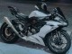 Beste Kawasaki ZX6R Motorrad Verkleidung 2019-2022 - Weiss Schwarz Carbonfaser