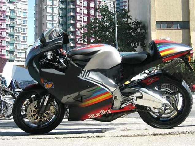 Beste Aprilia RS125 Motorrad Verkleidung 2000-2005 - Schwarz Rot Silber