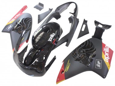 Beste Aprilia RS125 Motorrad Verkleidung 2000-2005 - Schwarz Rot Gelb